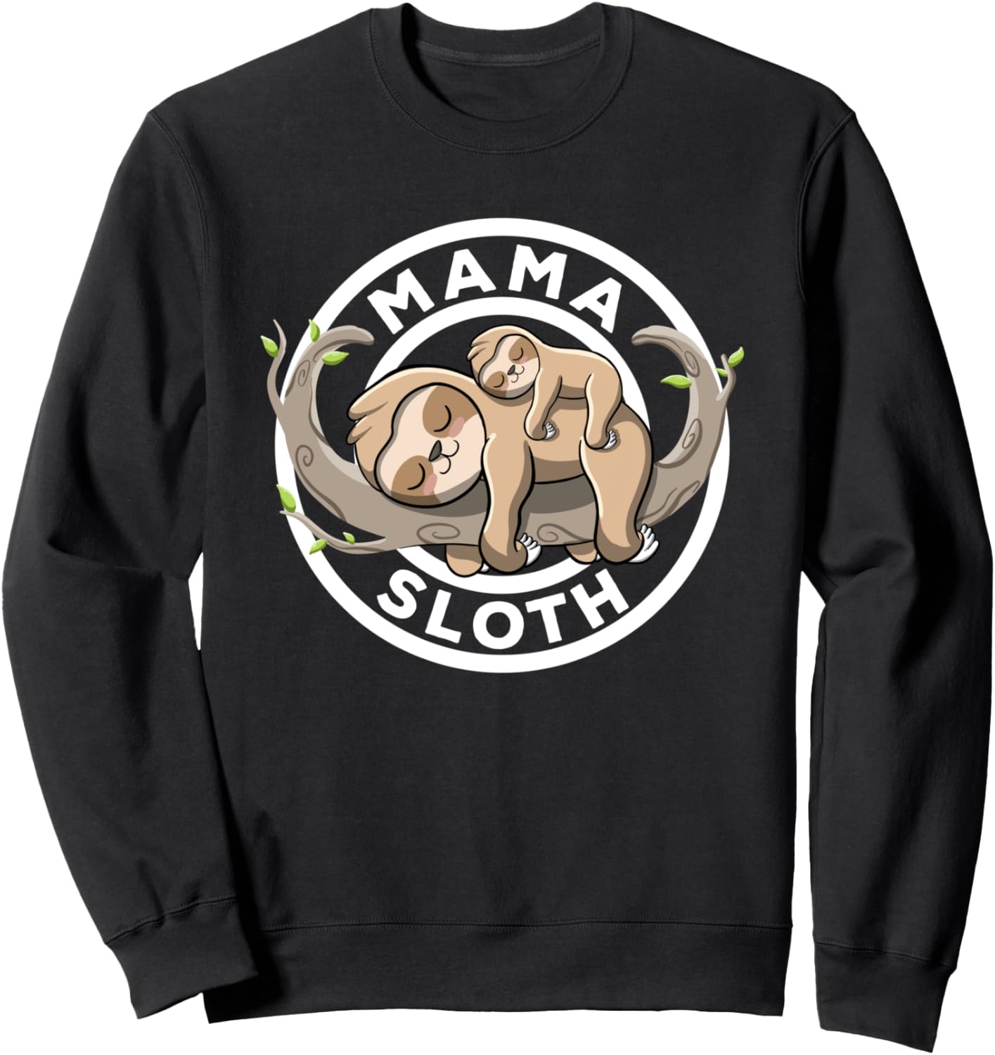 

Мама-ленивец. Семейная толстовка с милым ленивцем для мамы Mama Sloth Family Matching Be A Sloth Slothfulness, черный
