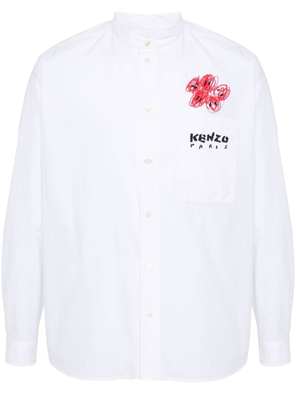 

Kenzo рубашка Drawn Varsity, белый