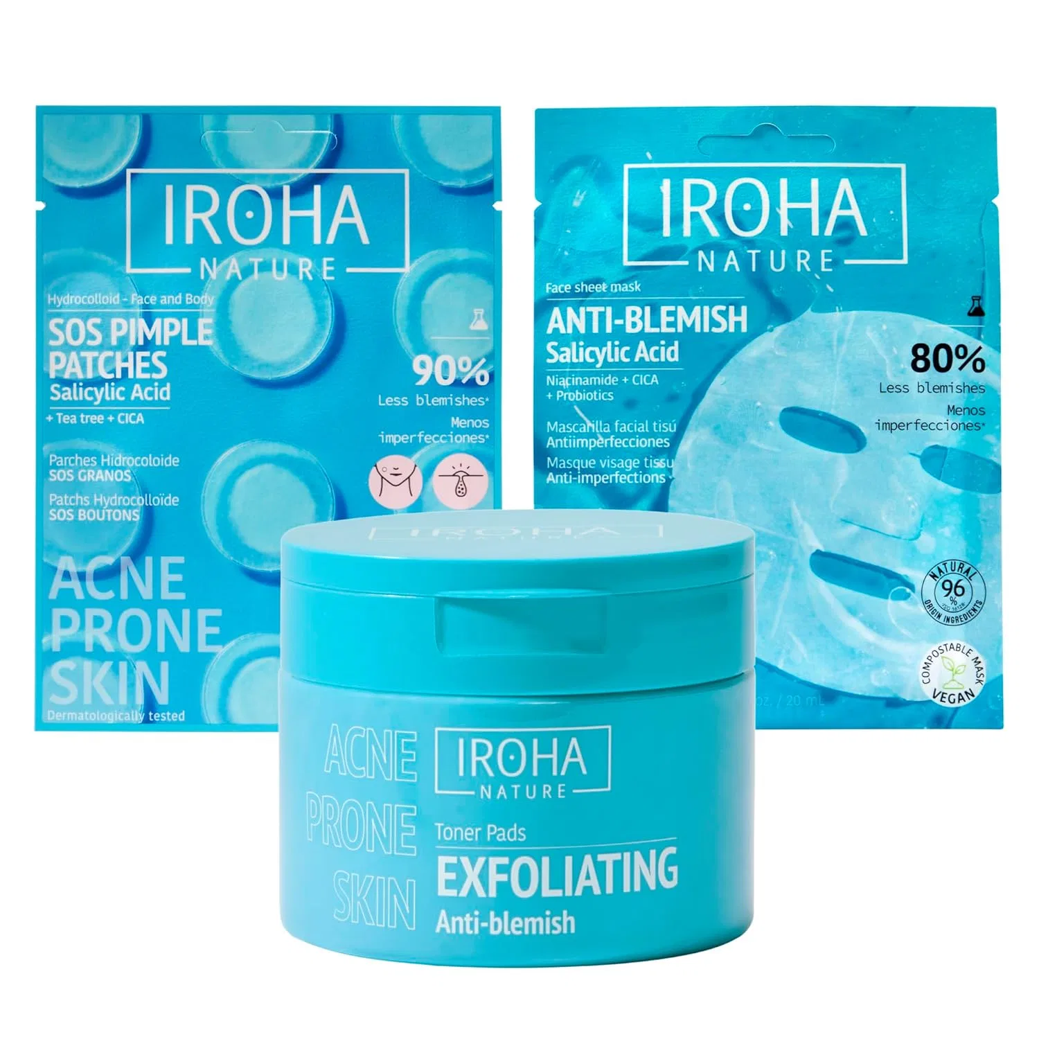 Набор Iroha Nature Intensive Anti Imperfection Pack для кожи, склонной к акне Iroha Nature