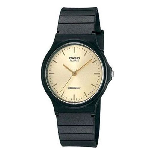 

Часы CASIO Quartz Waterproof Unisex Mens Black Analog, черный