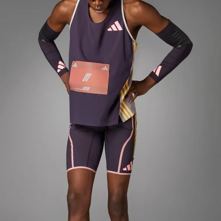 Adidas Мужские шорты для бега Adizero Promo Purple — фото 4