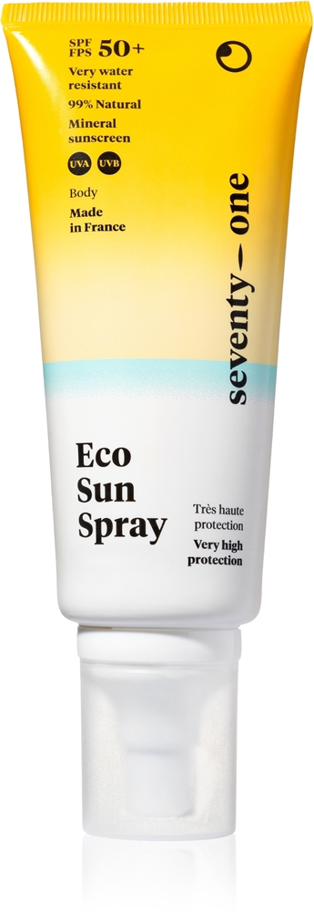 

Экологичный солнцезащитный спрей SPF50+ с высокой степенью защиты от солнца Seventyone, spf 50+ 100 мл