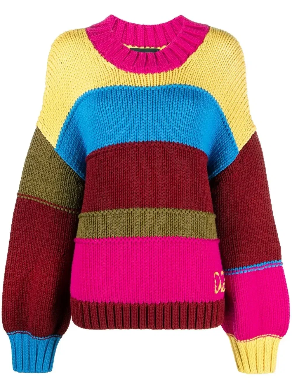Джемпер вязки интарсия Dsquared2, розовый