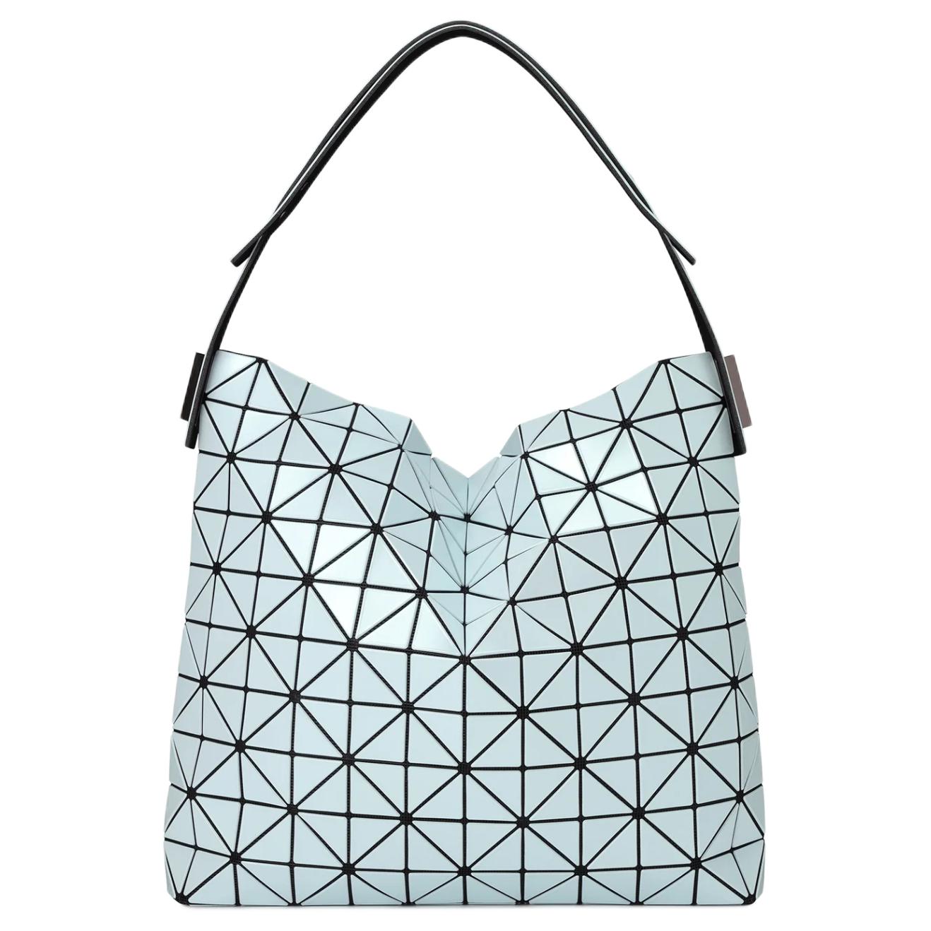 

ISSEY MIYAKE Сумка через плечо из поливинилхлоридной смолы большая женская жемчужно-голубая