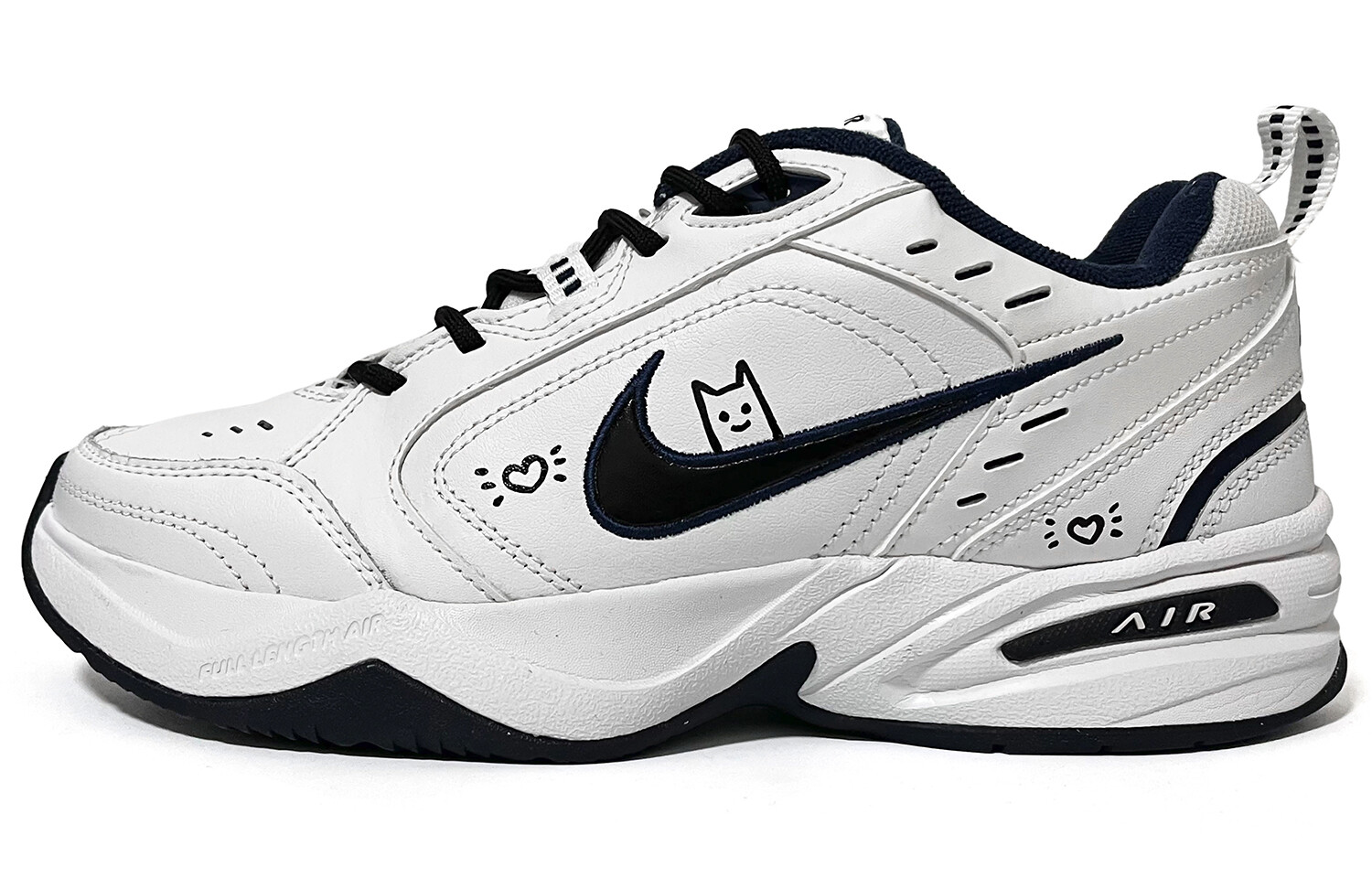 

Кроссовки Nike Air Monarch 4 Chunky Sneakers Unisex Low-top Black/white, белый