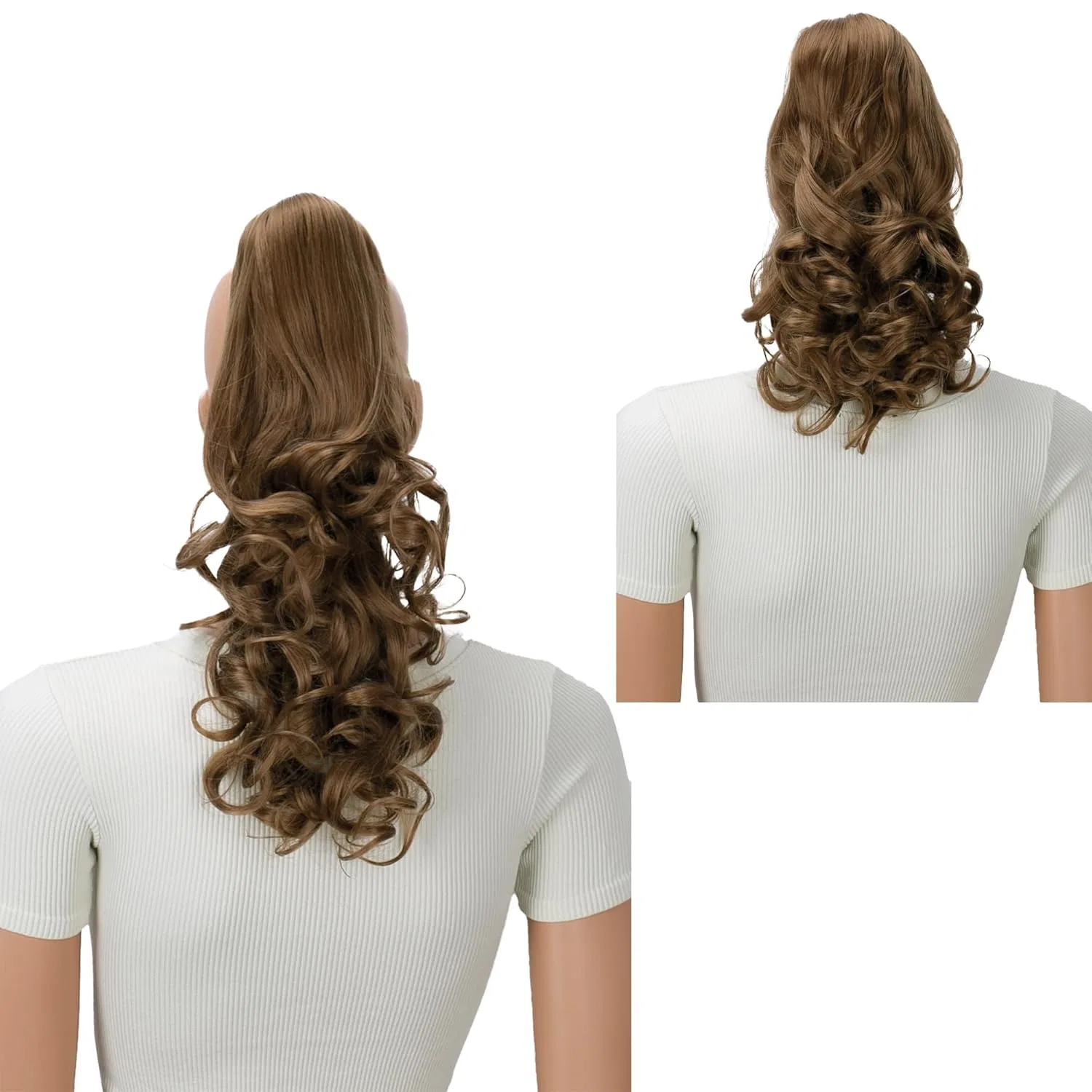 Шиньон-хвост для волос 2-в-1 Prettyshop Caisha, Dark Blonde #27 H9-2