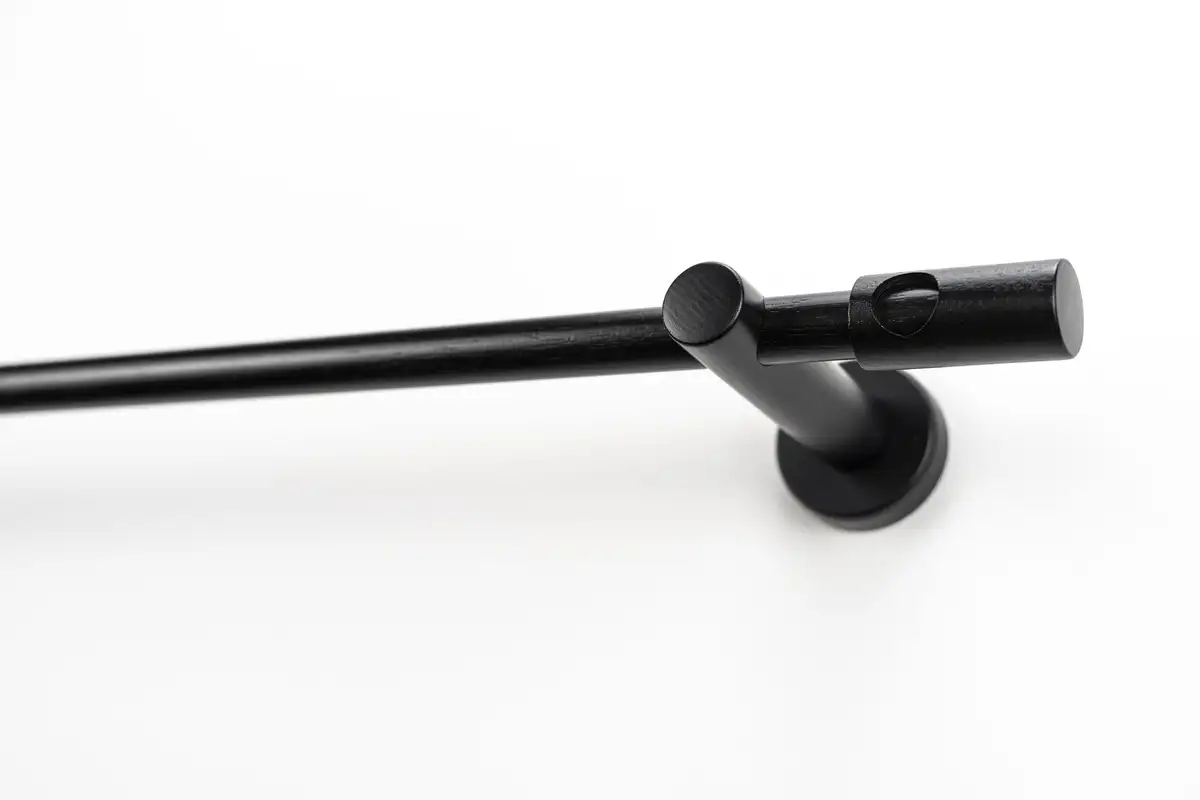 

Карниз для штор GARESA "PANDRI", 1 направляющая, желаемая длина 140 см, Ø 20 мм, черный