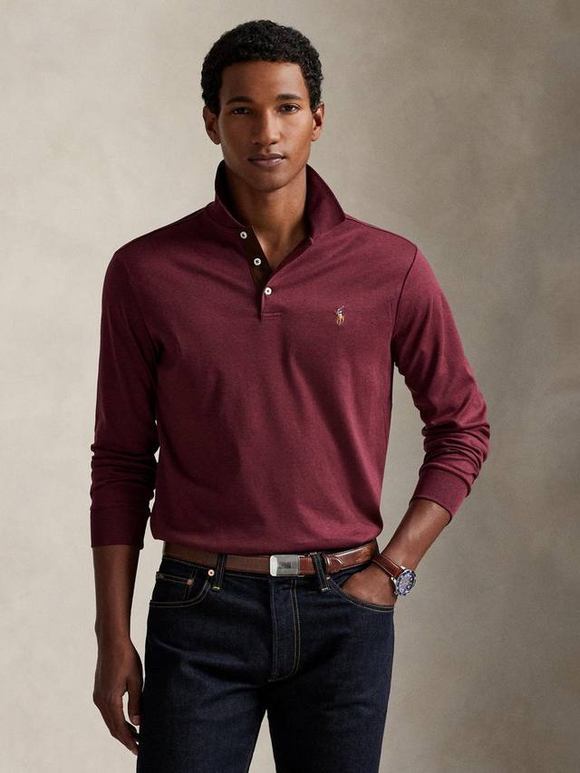 

Длинный рукав поло из хлопка Polo Pony Ralph Lauren