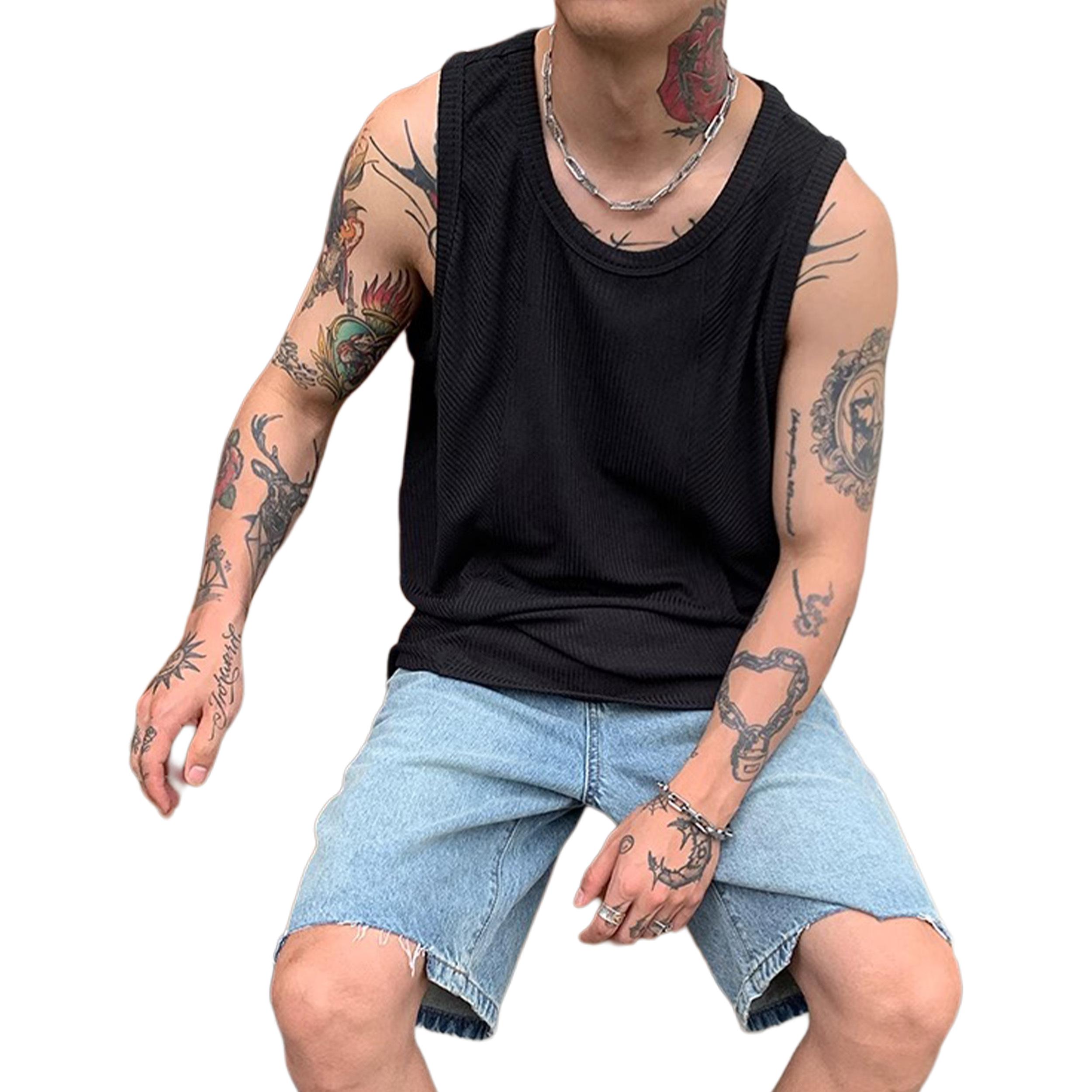 

Футболка-майка Unisex Crew Neck Moderate Straight Fit ZIAREL, черный