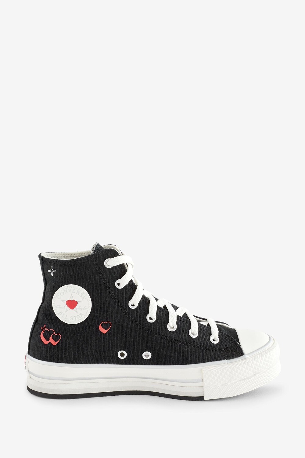 

Кроссовки с сердцем Junior Chuck Taylor eva Lift Converse, черный