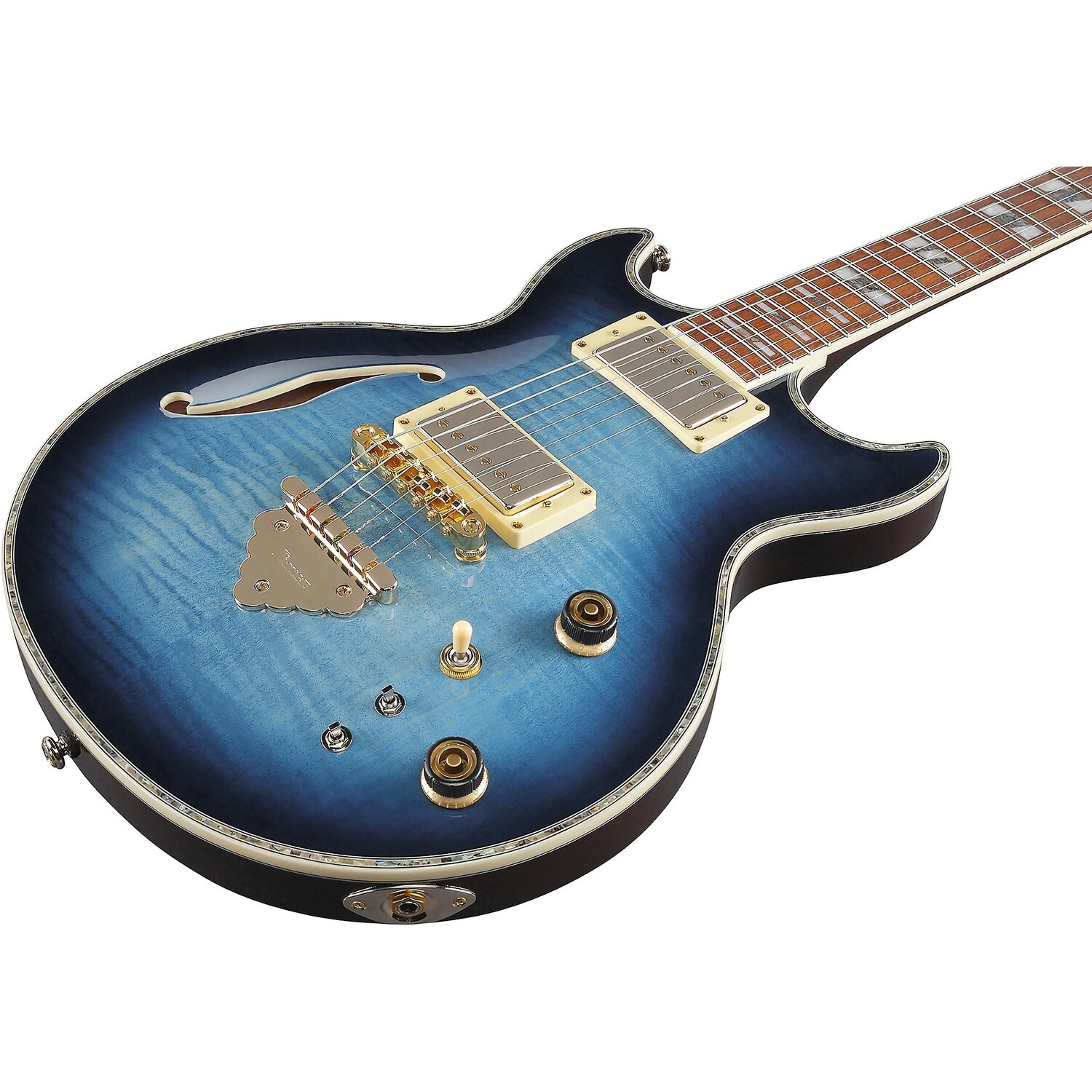 

Ibanez AR520HFM Artist Hollowbody Light Blue Burst