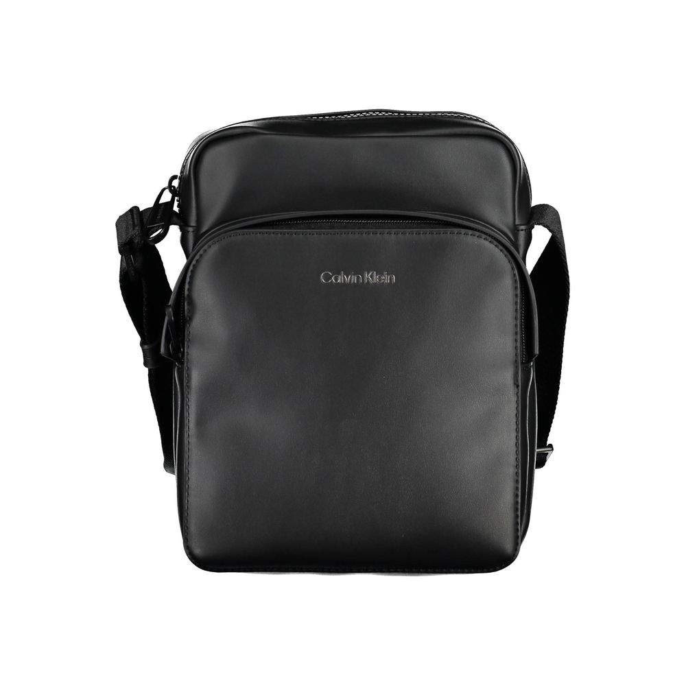 

Черная мужская сумка из полиэстера через плечо Calvin Klein