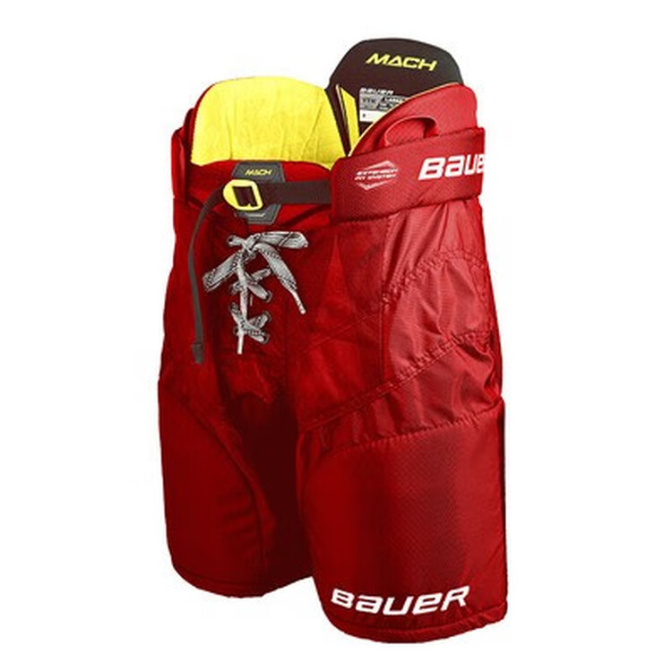 

BAUER Новые хоккейные шорты MACH 2023, защита для бедер, красные, детский размер M