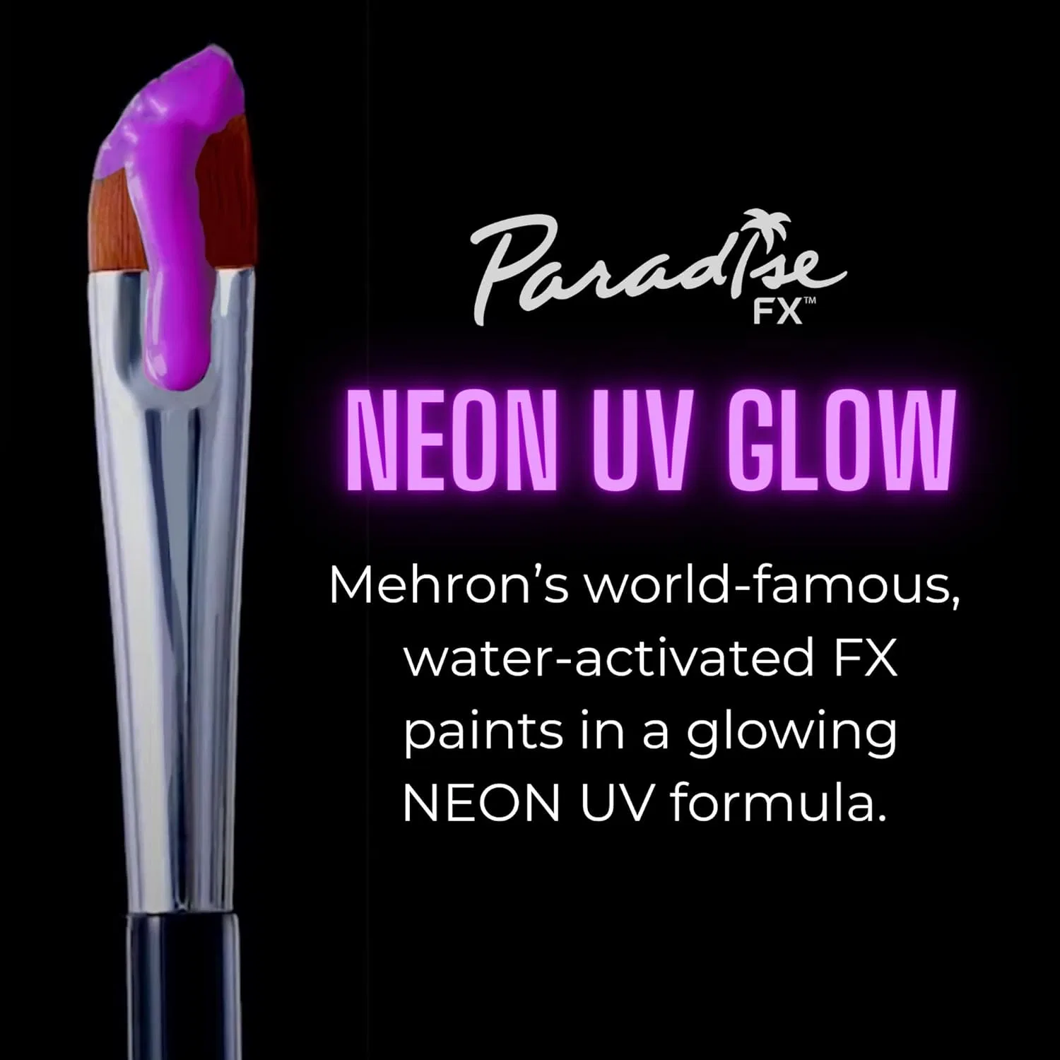 Аквагрим для лица и тела «Paradise Makeup AQ UV Nebula» от Mehron Mehron, Uv Purple — фото 3