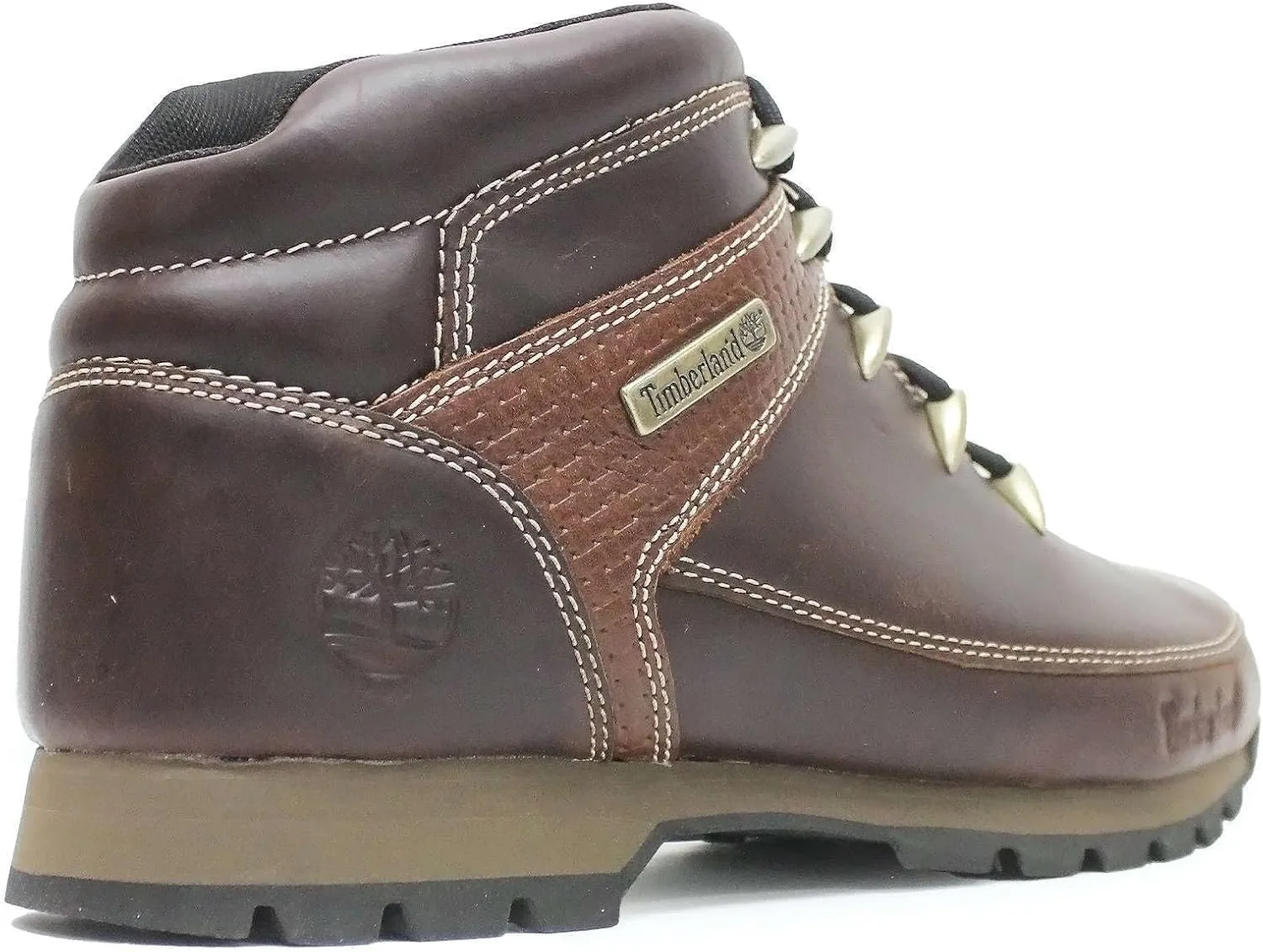 Мужские кожаные ботинки Timberland Euro Sprint Mid Lace, коричневый — фото 3
