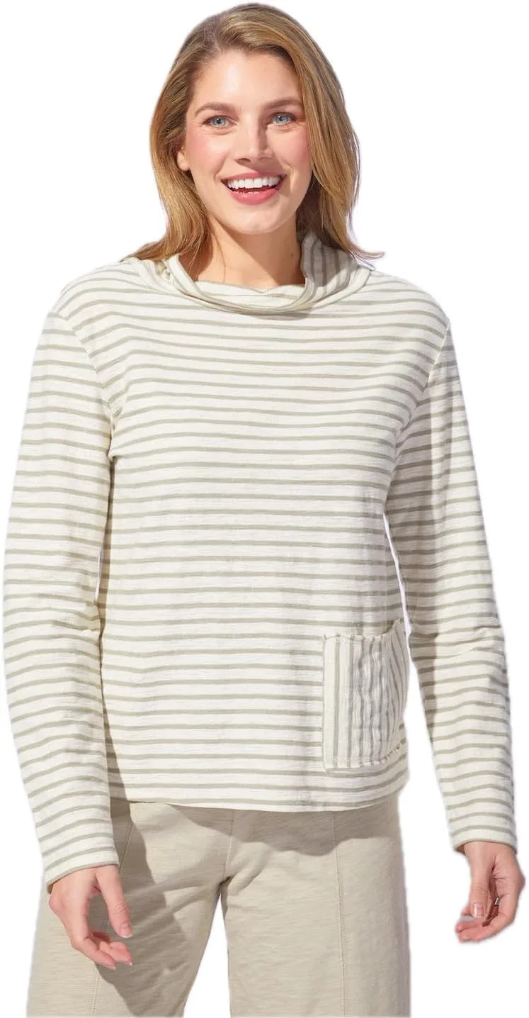 

Женский свитер Escape by Habitat Santa Barbara Stripe Chill с воротником-воронкой Habitat Clothes