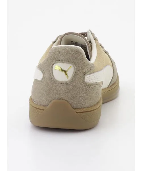Мужские кроссовки из натуральной кожи SUPER TEAM SD PUMA бежевые — фото 3