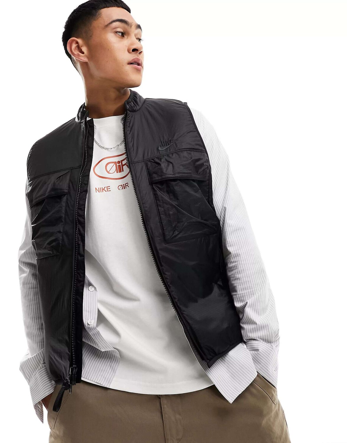 

Черный жилет Nike Tech Fleece
