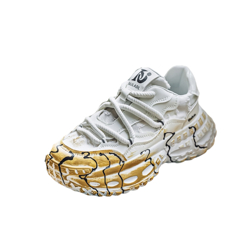 

Амортизирующие, износостойкие, дышащие, низкие, массивные кроссовки для мужчин BAKE, Black Red