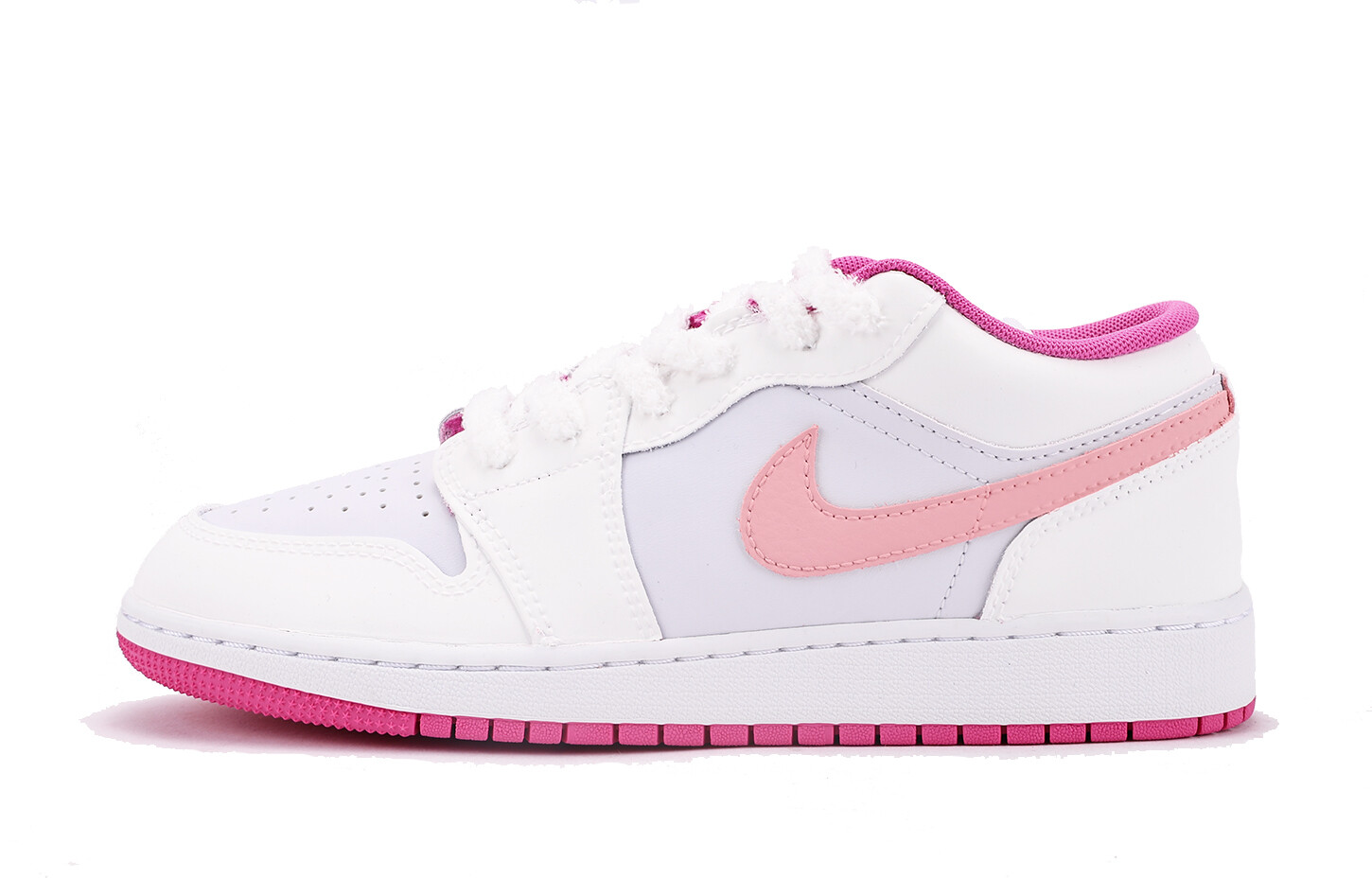 

Кроссовки Air Jordan 1 Vintage Basketball Shoes Women's Low-top Pink/White, розовый