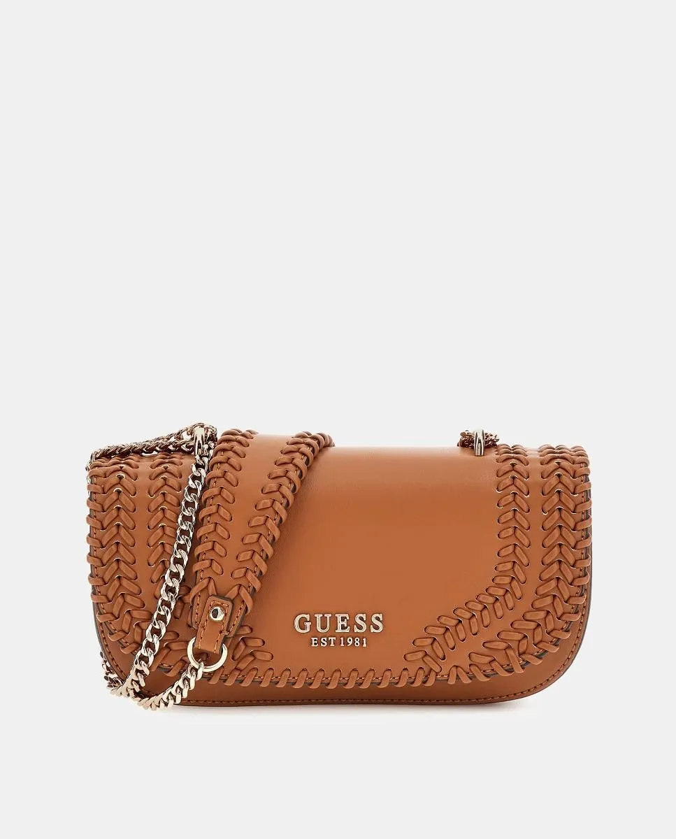 

Сумка через плечо с откидным клапаном и магнитной застежкой Guess, оранжевый