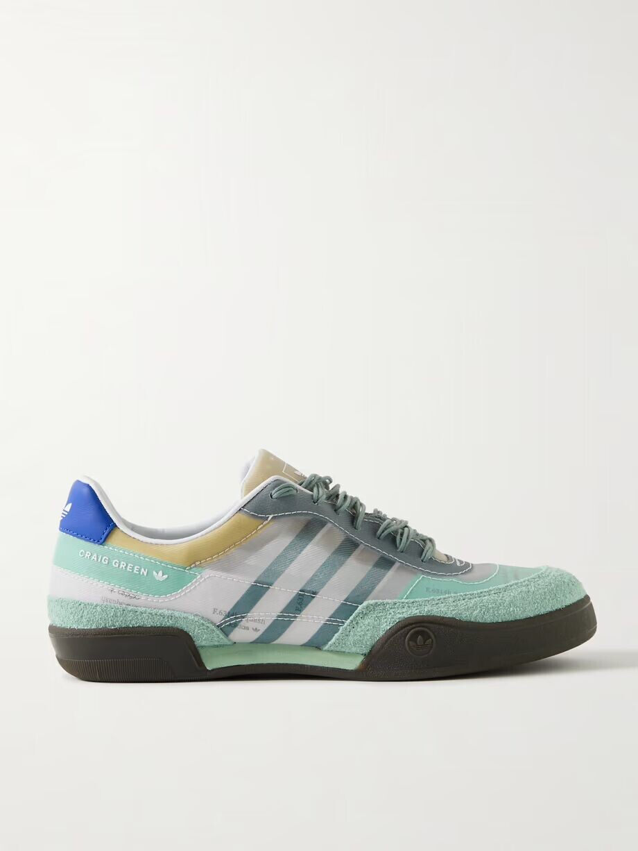 Кроссовки Craig Green Squash Polta AKH из сетки, замши и кожи Adidas Originals, бежевый