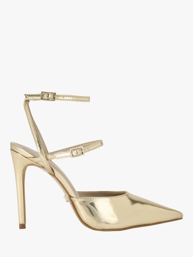 Eterno металлические босоножки на каблуке с тонкими ремешками Carvela, Gold