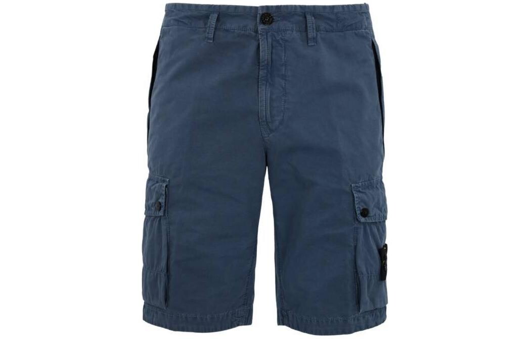 Повседневные шорты мужские синие Stone Island, синий