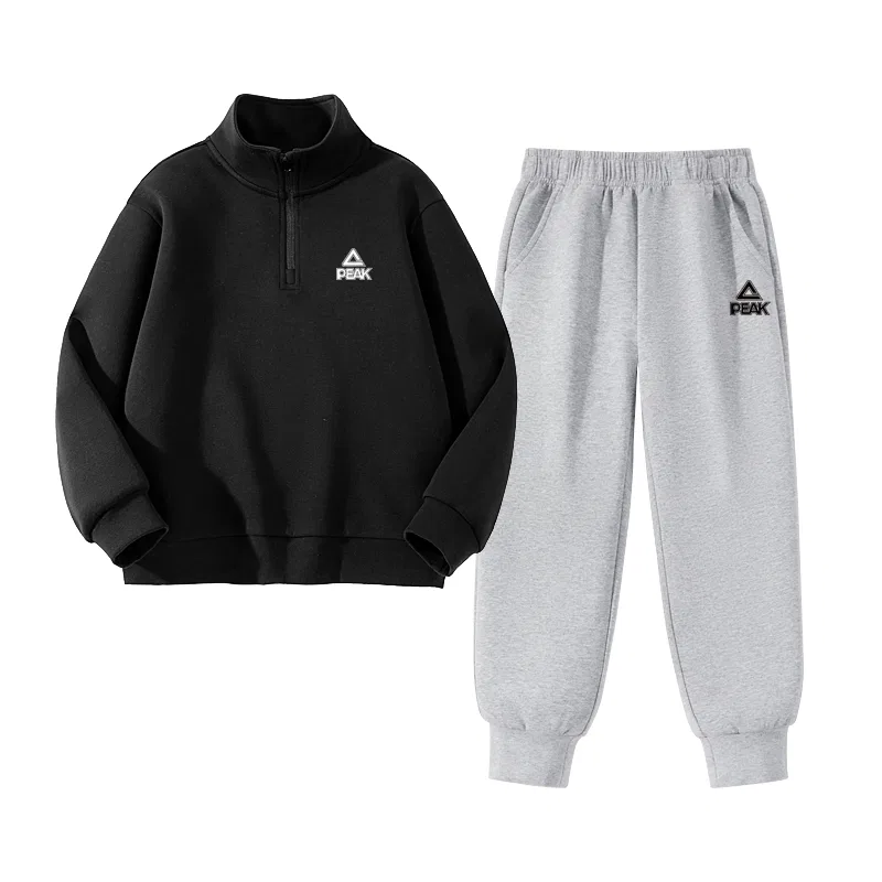 Детский спортивный костюм PEAK Black/PK Logo