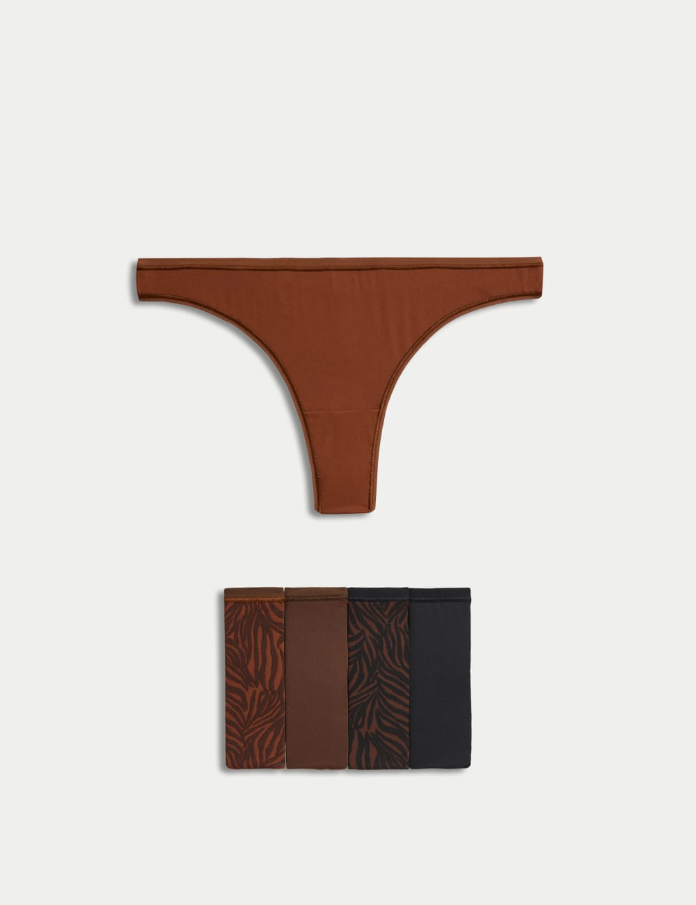 

5 шт. стринги из микрофибры No VPL Marks & Spencer, цвет Topaz