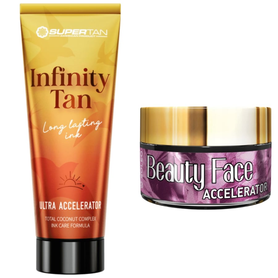 

Баночка для загара Supertan Infinity + Beauty Face