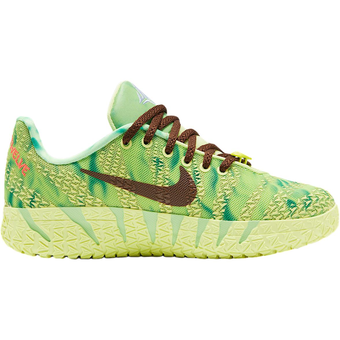 Детские баскетбольные кроссовки Ja Morant 3 Breathable Support Low top Light Lemon для подростков Nike, желтый/черный/темно-красный — фото 3