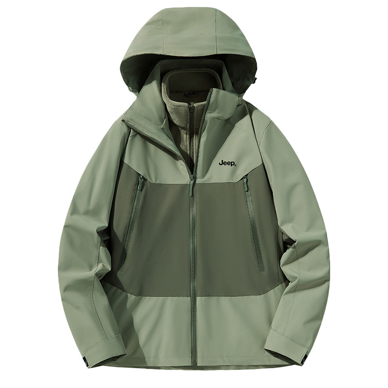 

Jeep Городская куртка для путешествий и поездок унисекс, Ship Green (3-in-1)