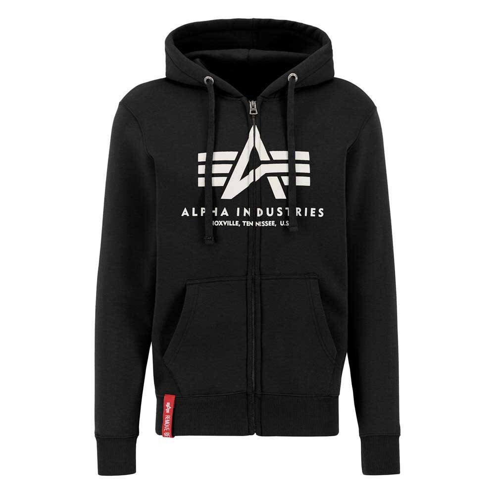 

Толстовка Alpha Industries Basic Full Zip, черный