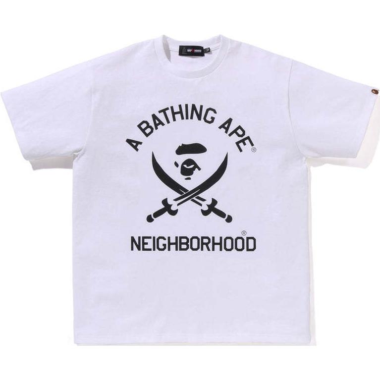 

Футболка Unisex NEIGHBORHOOD Co brand SS25 A BATHING APE, белый