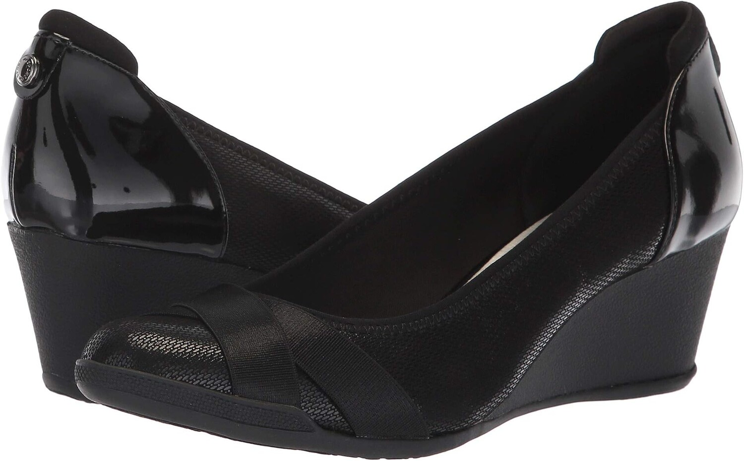 

Туфли на танкетке Sport Timeout Wedge Heel Anne Klein, цвет Black Fabric