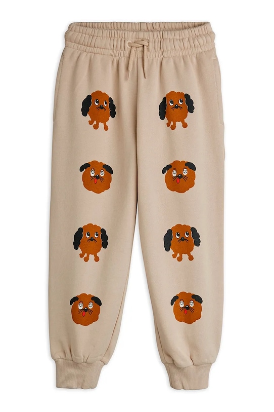Детские хлопковые спортивные штаны Doggies Mini Rodini, серый — фото 2