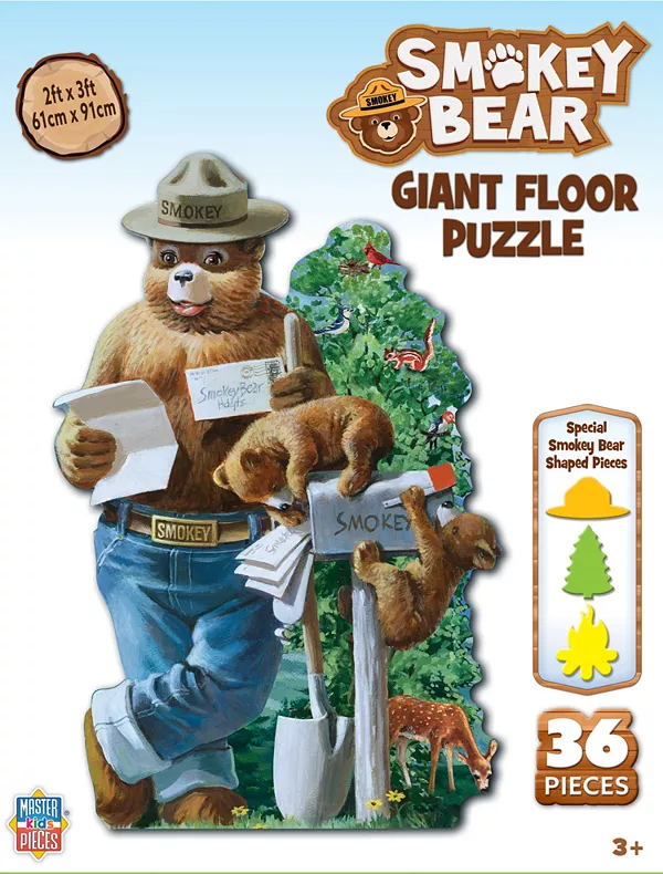 

Пазл Masterpieces Smokey Bear из 36 деталей для детей. Masterpieces Puzzles, multicolor