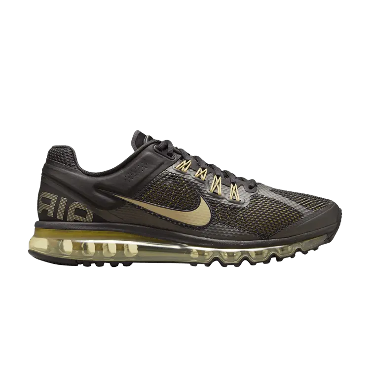 

Кроссовки Nike Air Max 2013 Black Flat Gold, золотой