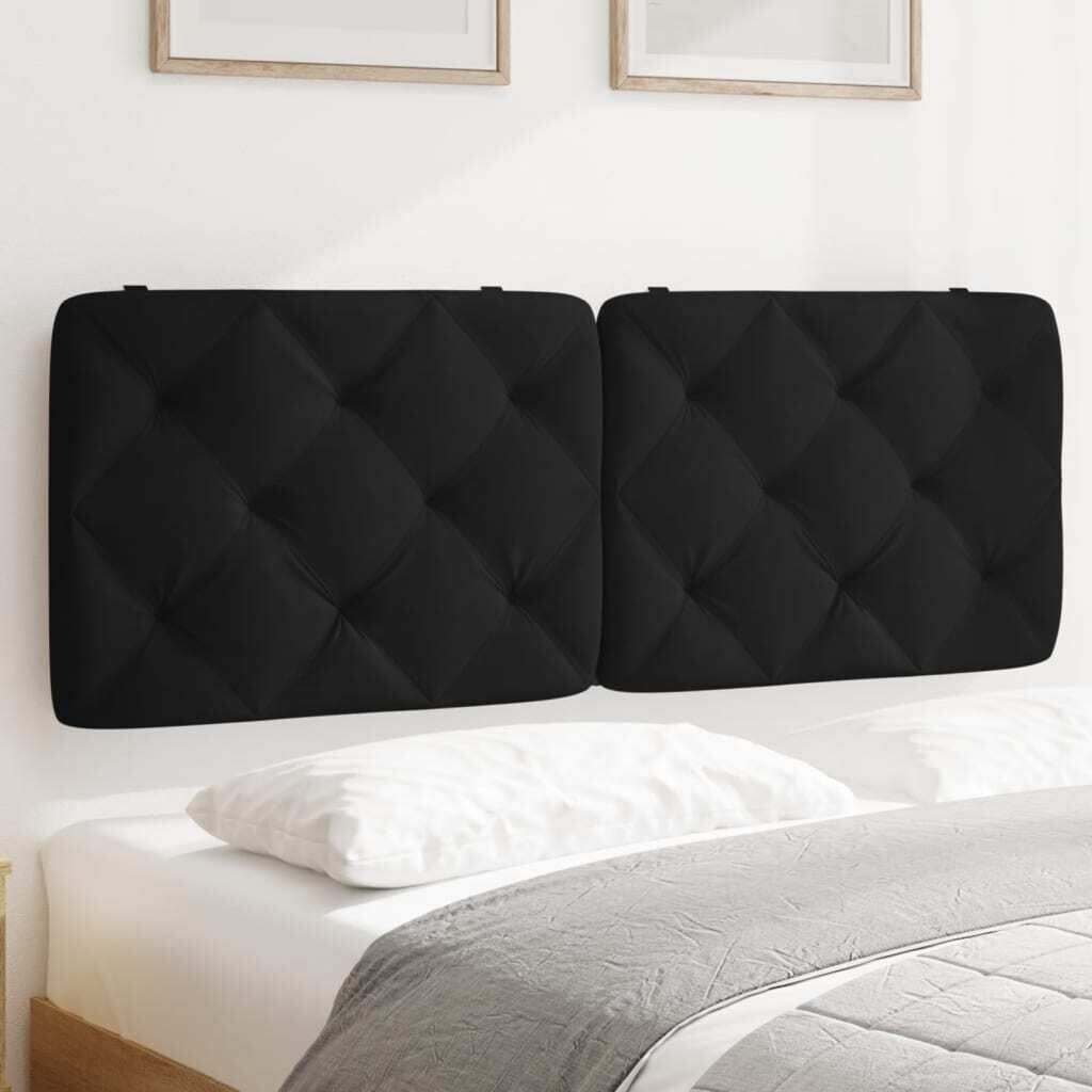 

Подушка на изголовье черная бархатная 120 см DKD HOME DECOR