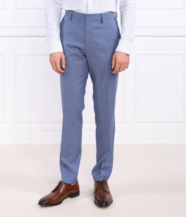 

Шерстяные брюки h-genius-mm-224 Slim fit Boss, синий