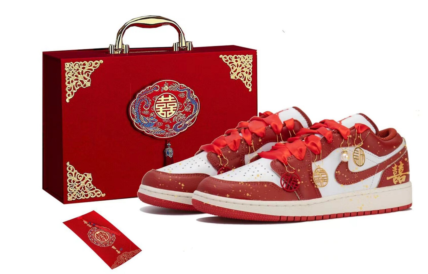 

Баскетбольные кроссовки Air 1 Vintage Men Low-top White/Gold/Red Jordan