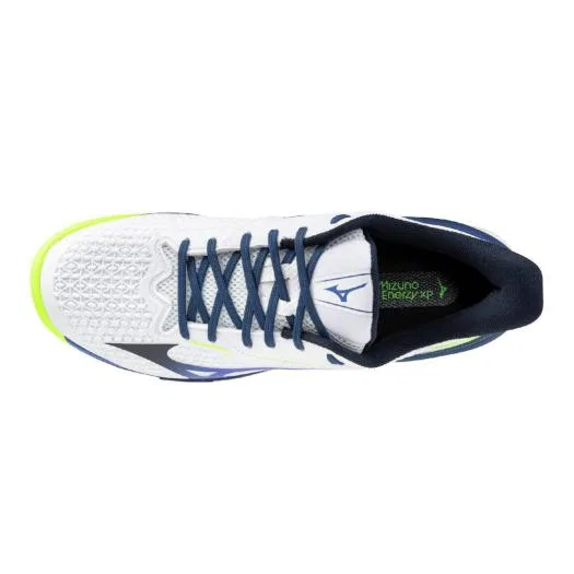 Унисекс кроссовки для тенниса «Wave Exceed Tour 7 OC» от Mizuno, White X Blue X Yellow — фото 4