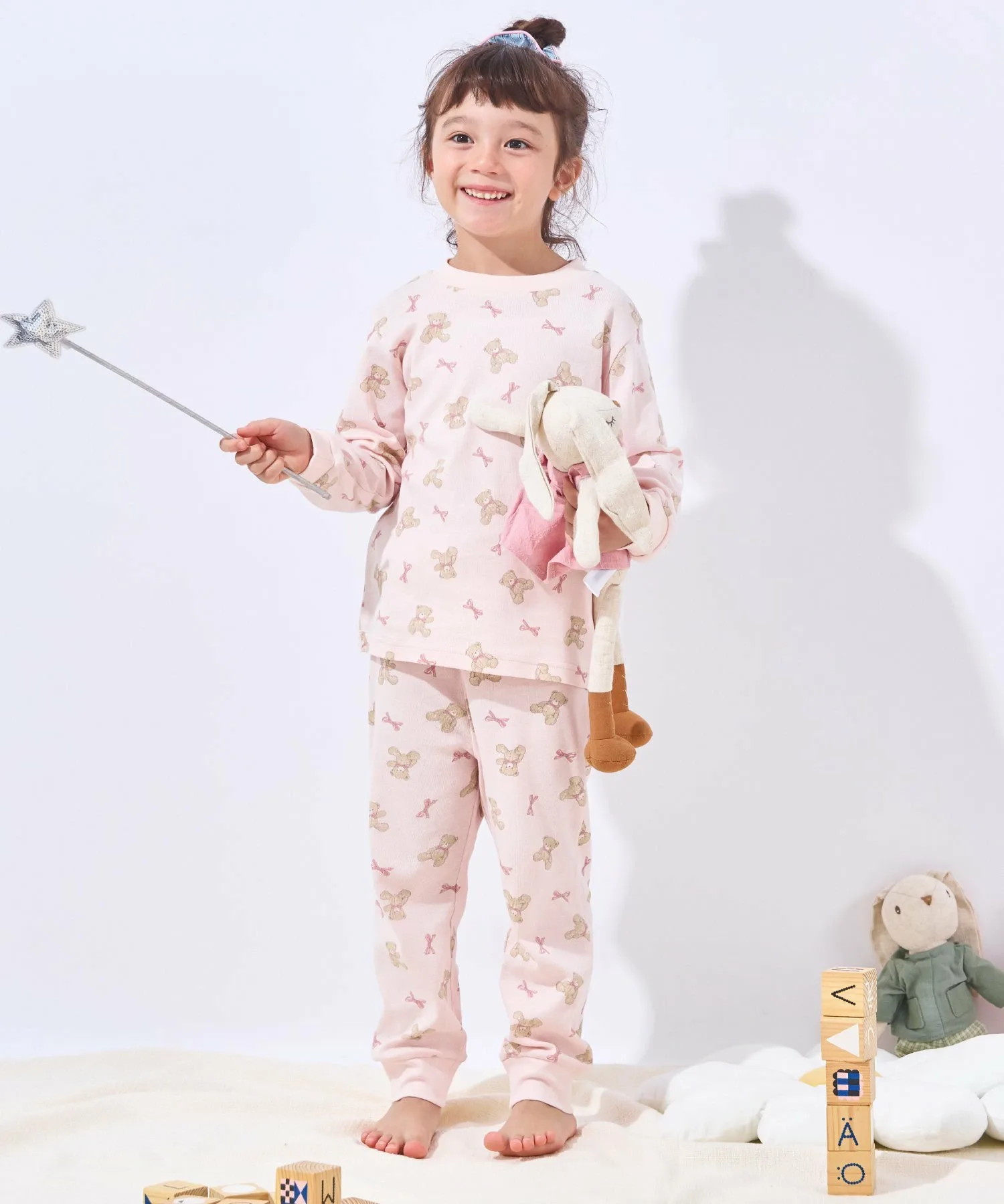 Домашняя одежда для девочек Ever Closet, Light pink bear — фото 2