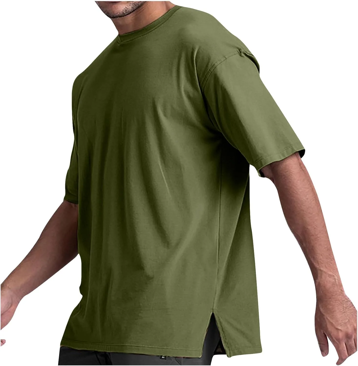 

Мужская футболка Performance Crew Neck с боковыми разрезами, быстросохнущая эластичная ткань