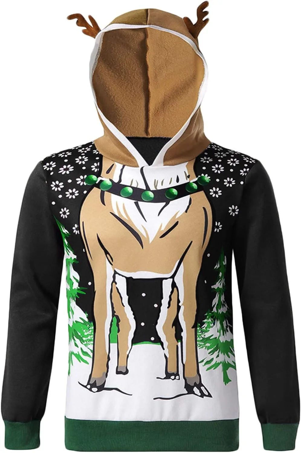 

Веселый свитшот с новогодним принтом