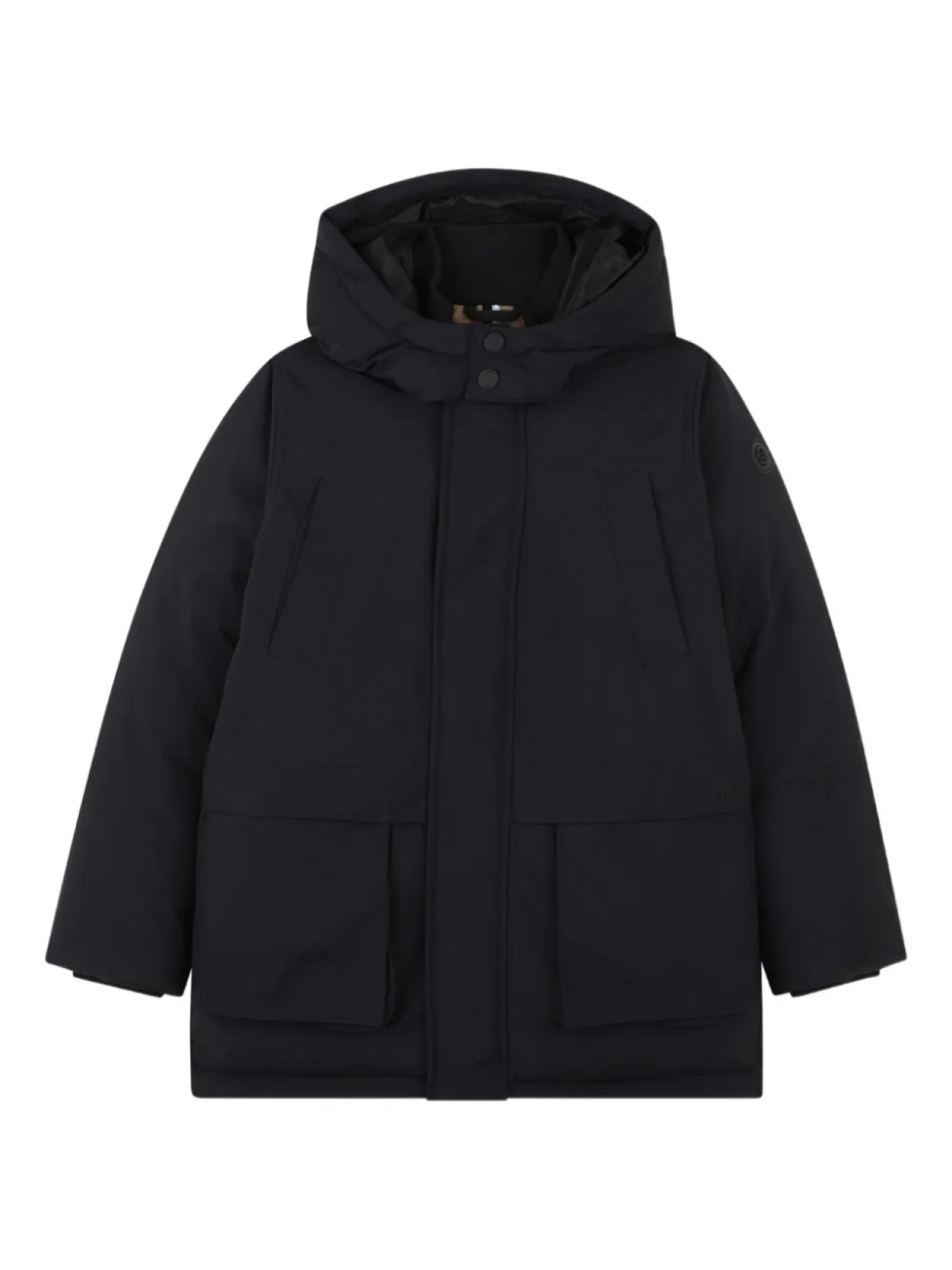 

BOSS Kidswear пуховик с капюшоном, черный