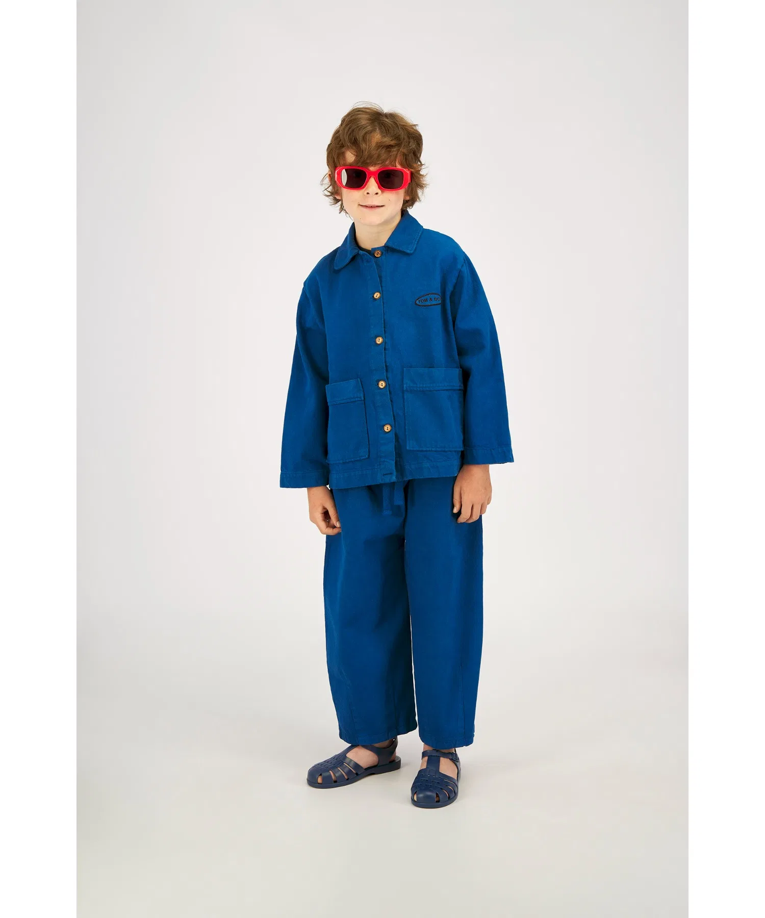 Детские брюки IN THE PARK DYED TROUSERS BLUE — фото 4