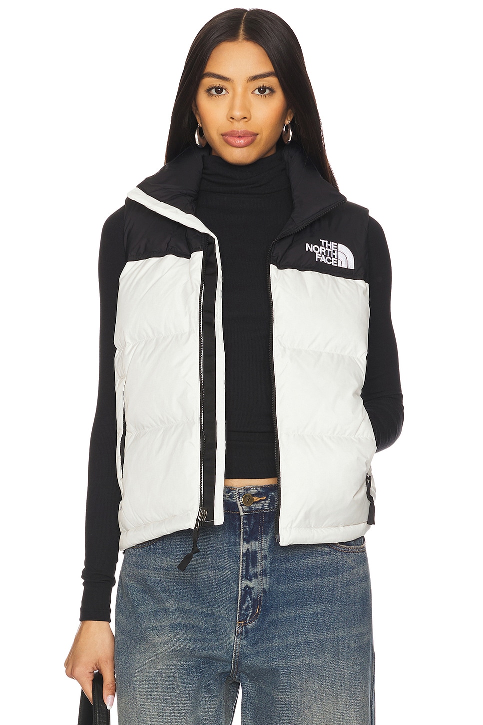 

1996 ретро жилет Nutpse от The North Face, white dune & tnf black
