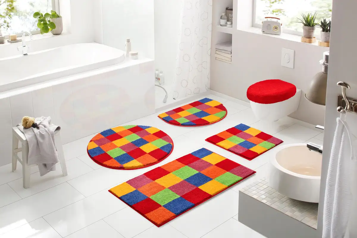

Коврик для ванной Grund Mosaic с нескользящим покрытием, цвет bunt